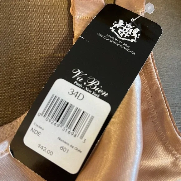 Va Bien Nude Women's Vintage Fit Unlined Minimizer Underwire 34D - Picture 5 of 7